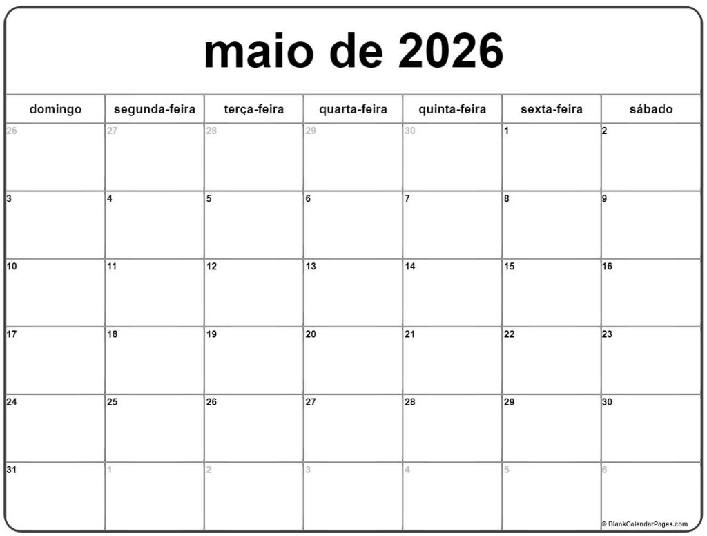 Calendário escolar com datas de provas, trabalhos e atividades